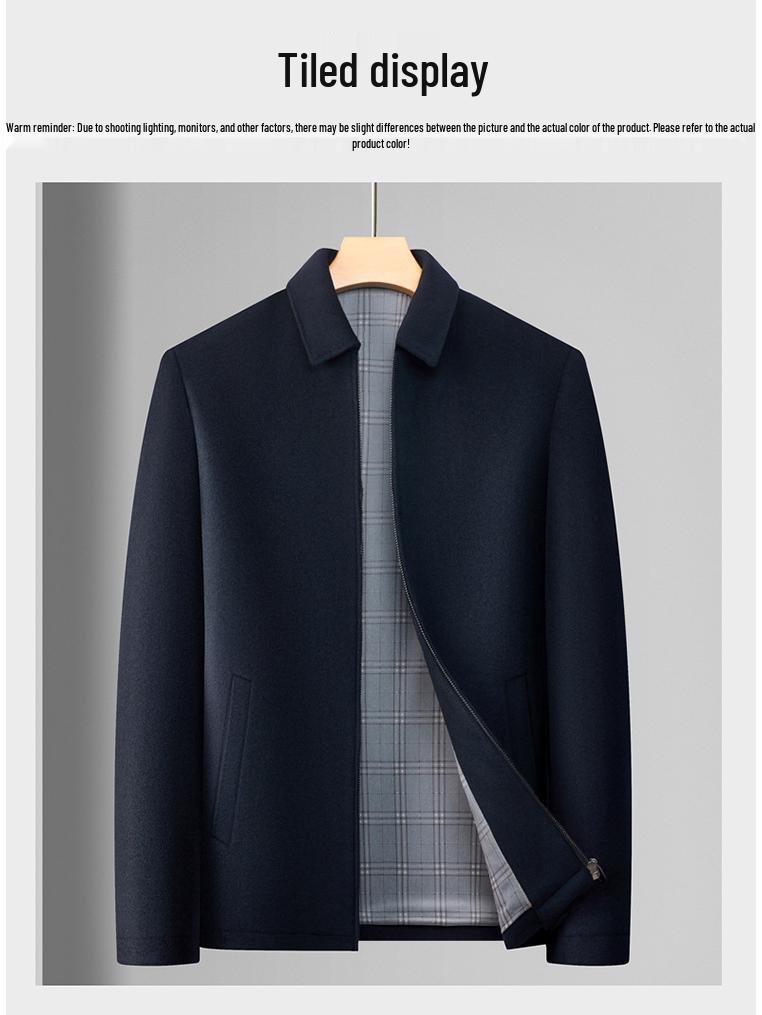 2025 Men's High-End Wool Lapel Jacket - Autumn/Winter Bestseller