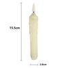 6 Pcs LED Taper Candles with 3D Flickering Flame - Battery Operated Flameless Candles for Weddings, Christmas, Halloween