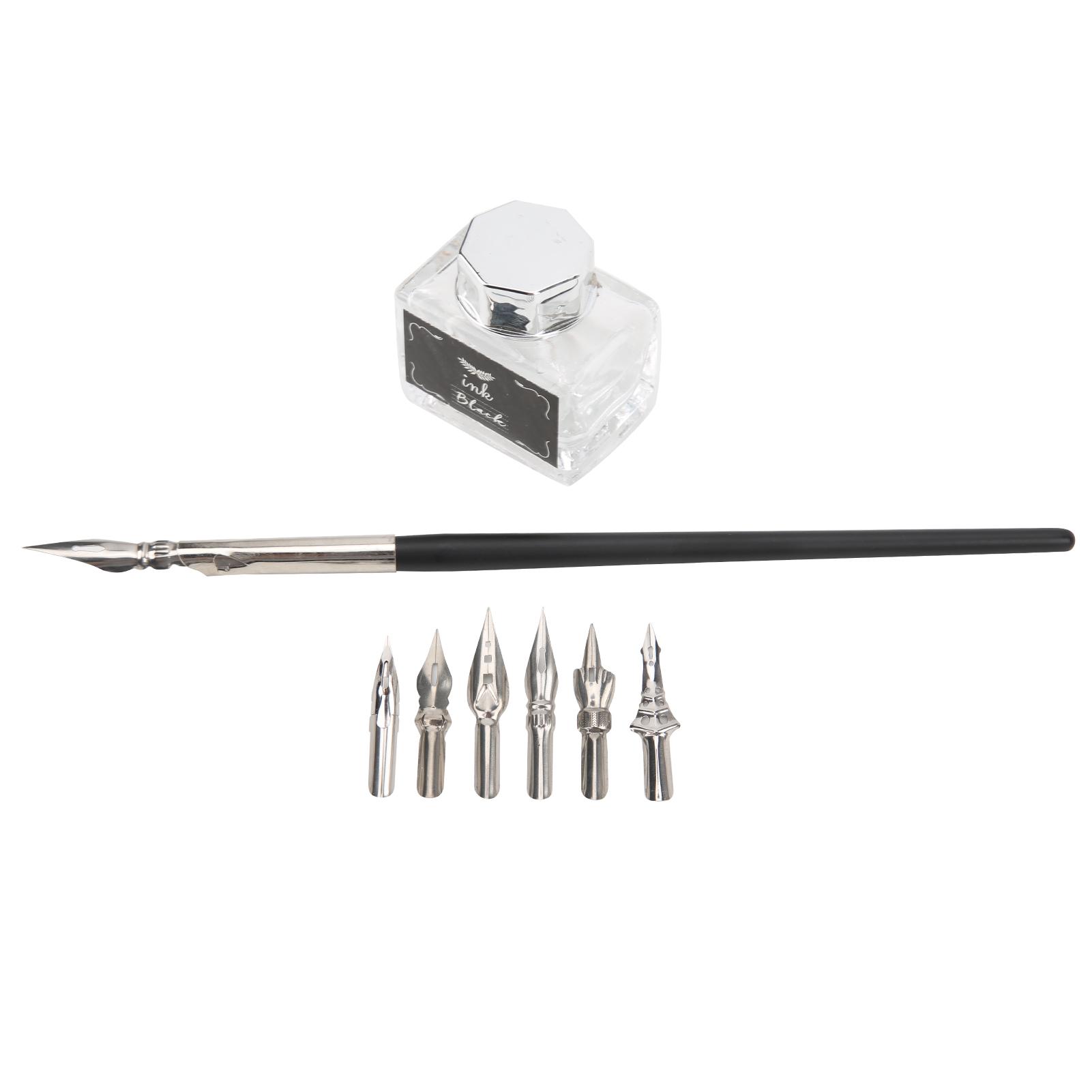 

Набор каллиграфических ручек в стиле ретро с цветами, прочный нескользящий костюм для рукопожатия для учителей и пожилых людей