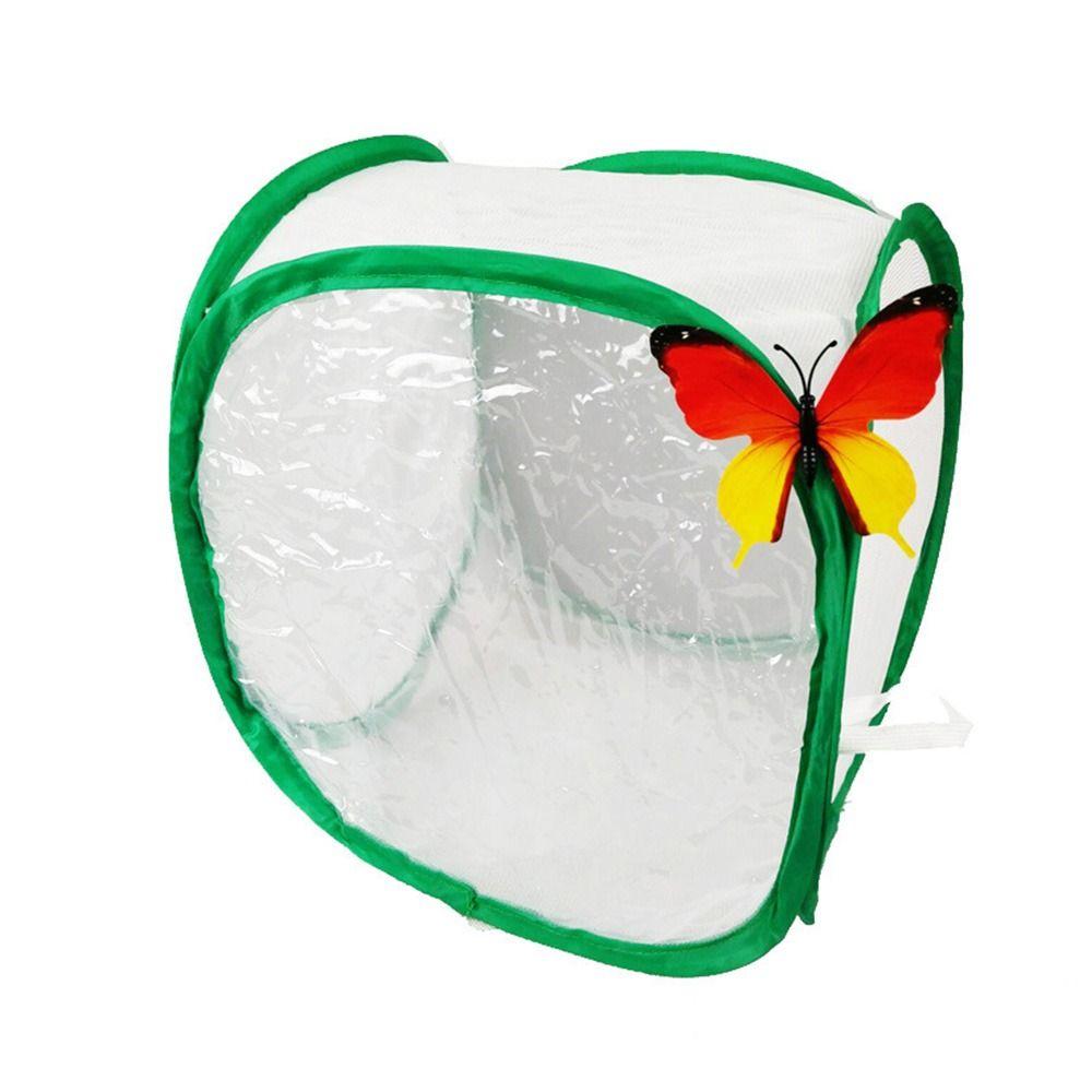 Zipper Opening Collapsible Insect Cage Green Breeding Observing Cages  Indoor Outdoor