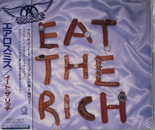 

CD AEROSMITH - Eat The Rich MVCG13014PROMO Geffen Records 1993 Japan Rock Used