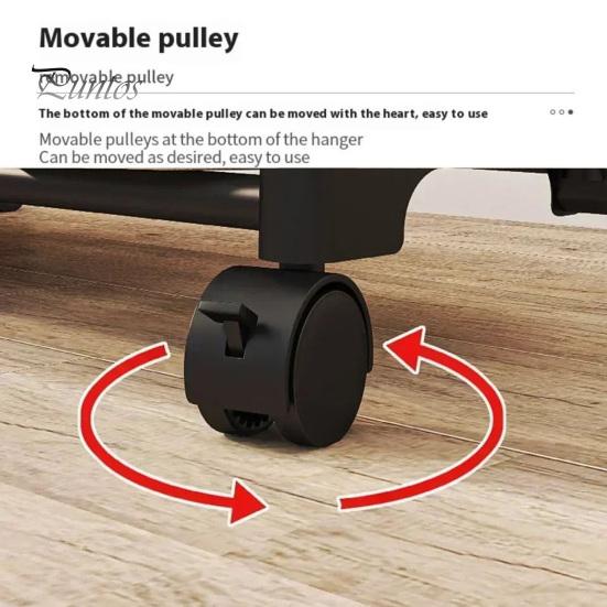 Moderní modulární úložný stojan Věšák na šaty Silná nosnost Snadná montáž Věšák na šaty s dvojitou tyčí