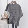 Loose Summer Nursing T-Shirt with Side Opening for Easy Feeding - Maternity Outerwear