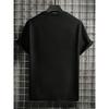 Casual Black Short-Sleeve Men'S T-Shirt Featuring a Graphic Print of The Number 67, Perfect for Everyday Wear