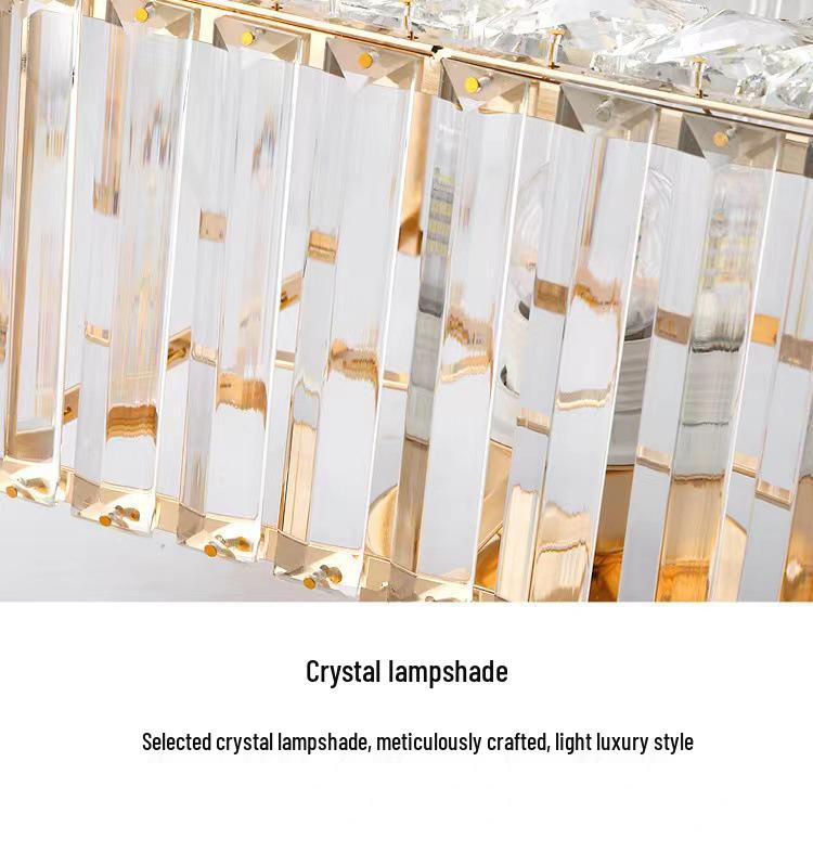 Luxury Crystal Ceiling Light for Nordic Room, Hallway, Entrance, Balcony, or Dining Room - Round/Square Luminaire.