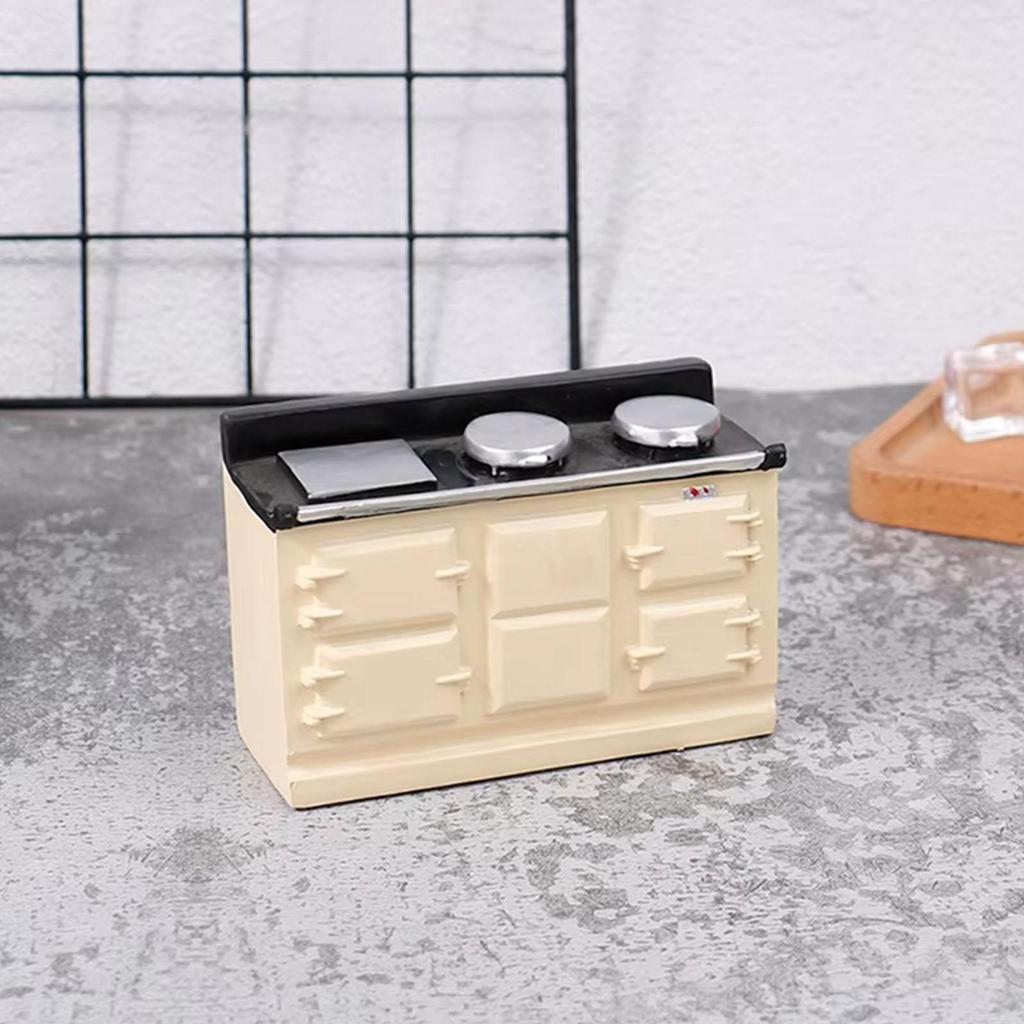 Miniatur-Gaskochfeld im Maßstab 1:12 für Puppenhausdekoration und Foto-Requisiten