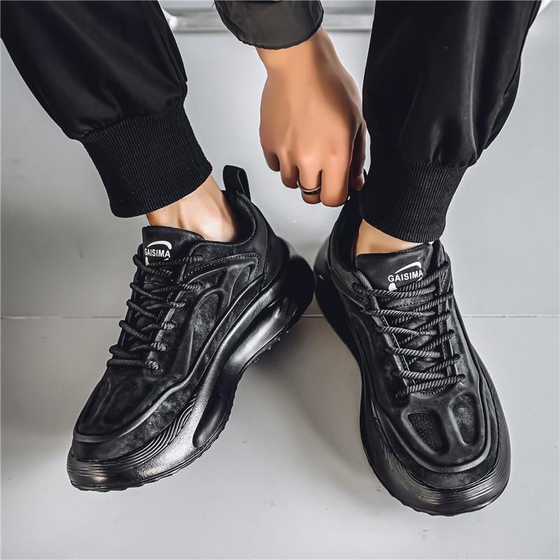 New Fashion Men 's Four Seasons Comfortable Thick Sole Shoes Students BoysTrending Soft Sole Breathable Casual Running Sneakers