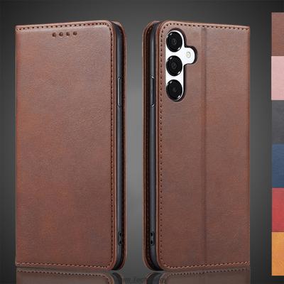 Atracción Magnética Funda de Cuero para Samsung Galaxy A16 5G A166B/M/E Funda Holster con Tapa Flip Tipo Billetera Bolsas para Teléfono Capa Fundas Coque