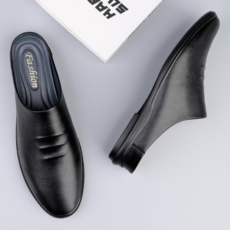 Fashion Hollow Out Outdoor Men's Muller Shoes Summer Slippers New Stylish Sandals Male Adult Casual Half Drag Non-slip Comfy Lazy Flats