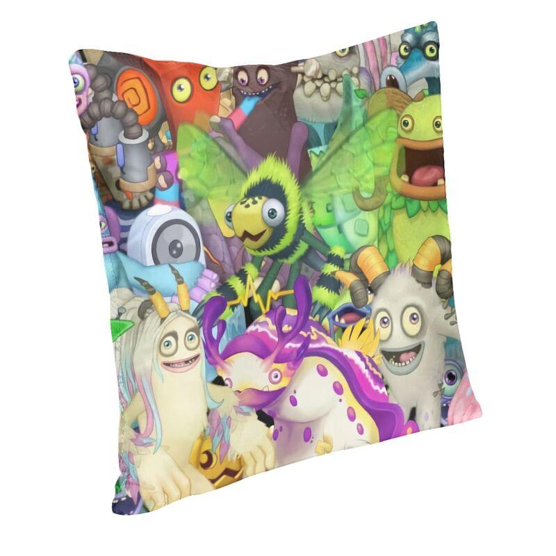 My Singing Monsters Music Game Anime Cartoon Square Pillowcover Decoration Cushion Cover Throw Pillow for Living Room Printing