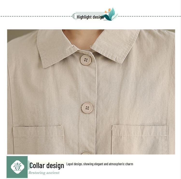 2026 Spring/Autumn Korean-Style Plus Size Flattering Women's Casual Windbreaker Jacket