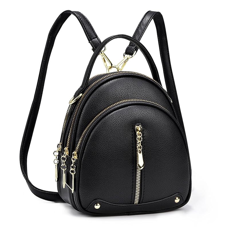 

[ulterra] [Ulterra] backpack ladies Smaller Fashionable lightweight 3way leather commute Commuting to school woman adult bag bag mini backpack (black)