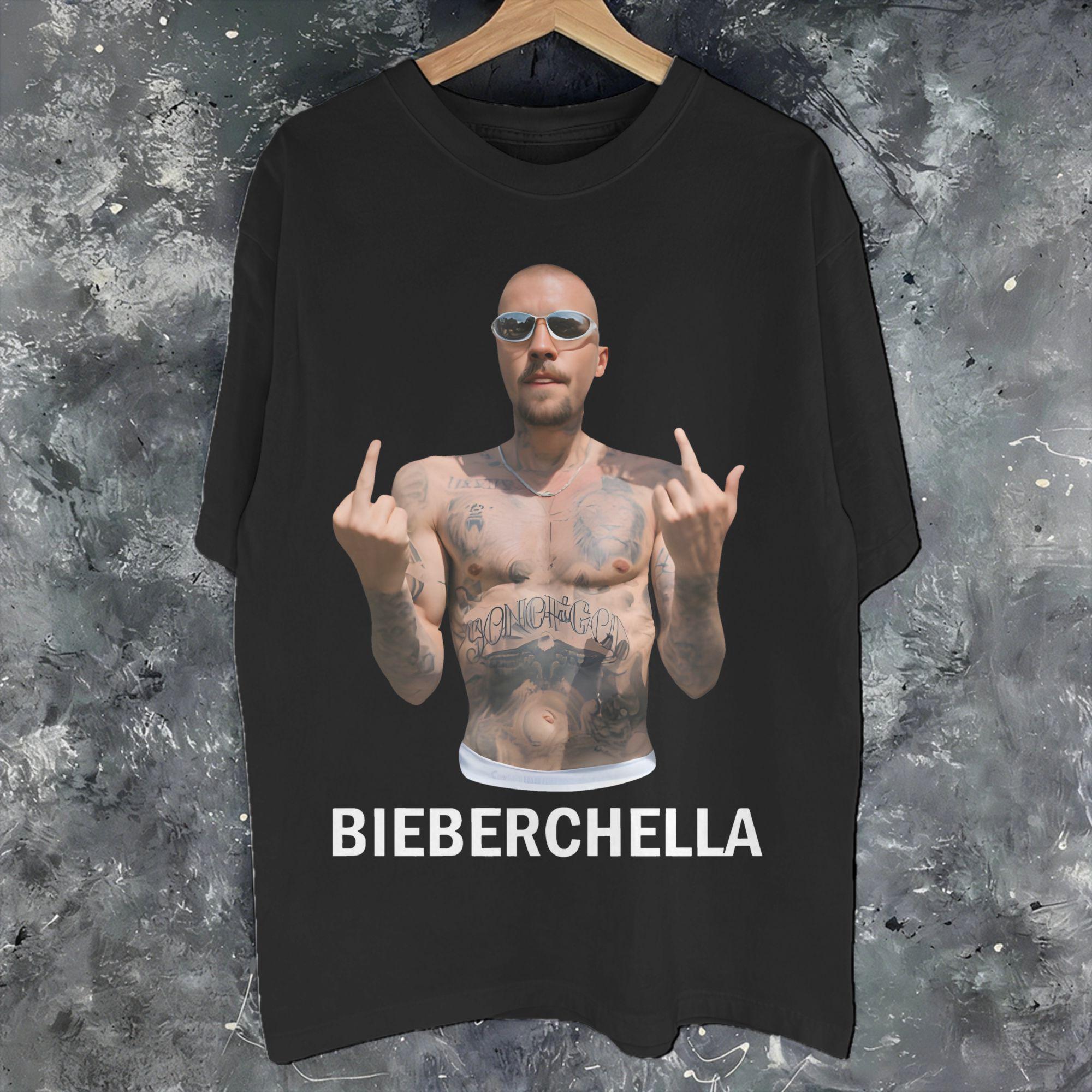 Футболка для концерта Джастина Бибера Coachella Bieberchella 2026, унисекс, женская, с принтом, 100% хлопок S