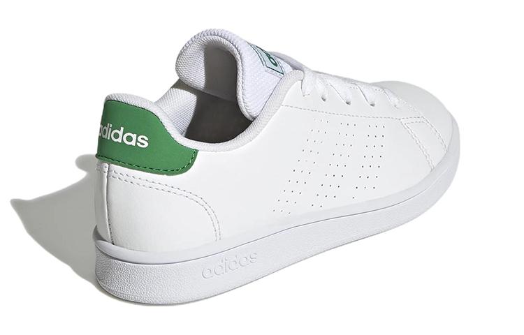 Adidas Neo ADVANTAGE Abrasion Resistant Low top Kids' Skateboarding Shoes White Green Kids' GY6995