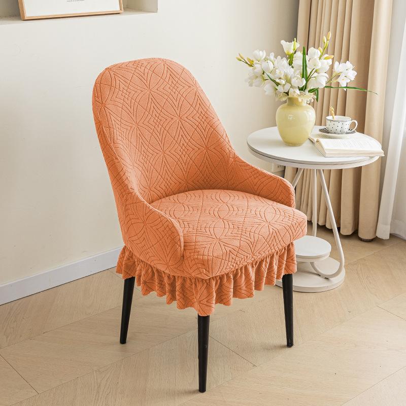 Simple Curved Pineapple Chair Jacquard Chair Cover Household With Armrest Chair Cover Universal Dust-Proof Elastic Chair Cover For All Seasons