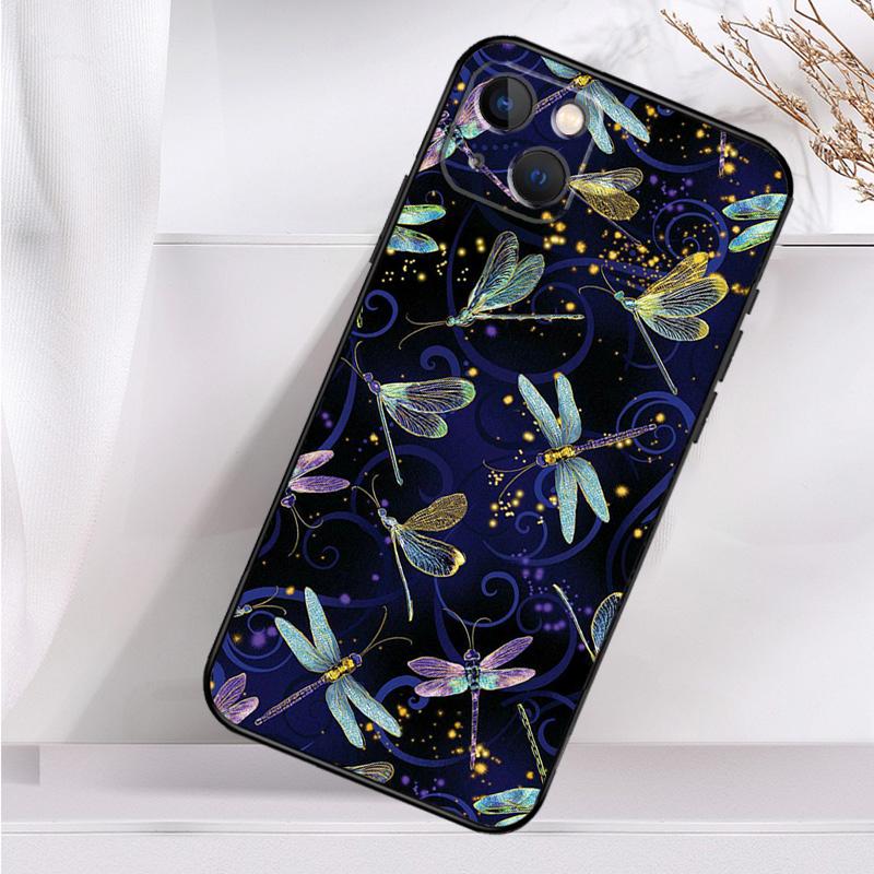 Dragonfly Shockproof Case For iPhone 17 15 16 Pro Max 11 14 Plus 12 13 Mini 16e 17 Air Phone Cover