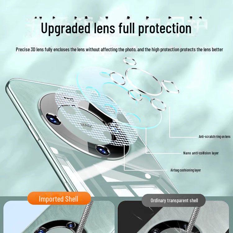 

Ультратонкий прозрачный защитный чехол для Huawei Mate60 с полным покрытием и защитой от падений. Mate 60