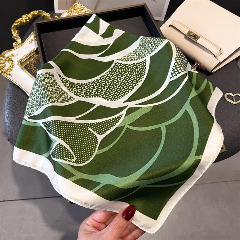 Sciarpa Stampa Design Lusso Donna Sciarpe di Seta Bandana Hijab Foulard Sciarpa Fascia per Capelli Foulard Avvolgimento da Donna