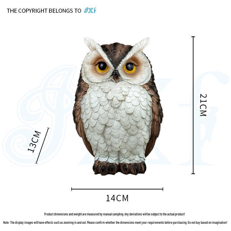 Creative Resin Owl Ornament: Cute Succulent Suitable Bird Repellent for Garden Decor