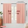 2pcs 2D flat printing Scene Curtain New Day Quote Graphic Polyester Without Electricity Seasonal Party & Holiday Decor Perfect
