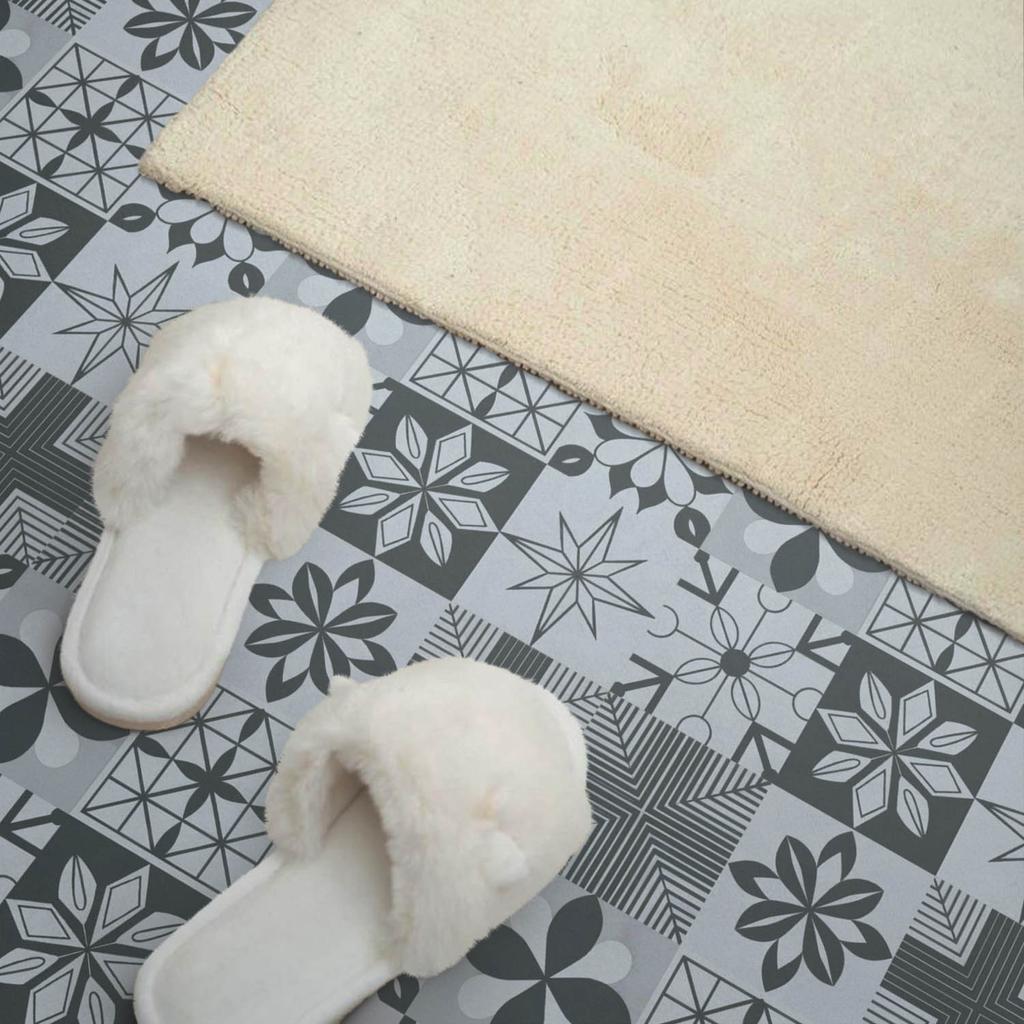 Set of PVC Tiles With a Pattern Self-Adhesive For Bedroom Geometric Patterns In Mosaic 20X20X20 Cm