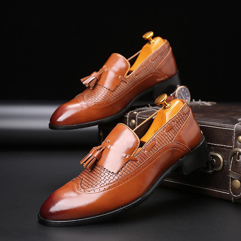 Leather Shoes Men Comfortable Stylish Business Gentleman's Oxford Shoes for Men 2024 New rty67