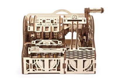 UGEARS Cash Register 70136 Wooden Puzzle Piggy Bank No Glue or Tools Required 3D Puzzle Includes Assembly Instructions - - -