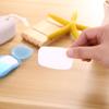 Tragbare Mini-Papierseife, Outdoor-Reise-Seifenpapier, Waschen, Handbad, saubere, duftende Scheibenblätter