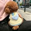Cat dog clothes spring and summer pet British short blue cat anti-hair loss breathable sun protection tractable teddy bear vest