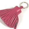 Hermes Fringe Tassel Carmen Bag Charm Key Holder Leather / Metal Pink