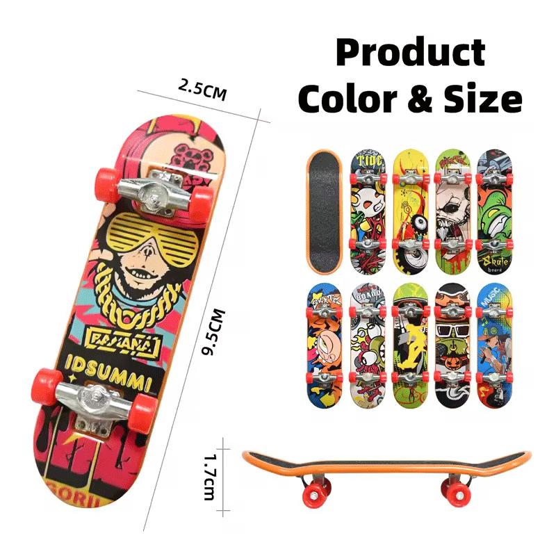 1-5Pcs Finger Skate Board Mini Collectible Creative Desktop Fingertip Fingerboard Finger Skater Toys