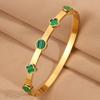 Light Luxury and High-end Four-leaf Clover Circle Women's All-match Bracelet