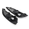 Areyourshop Pair Grille Gloss Black Front Fog Light Lamp Cover Fit Ford Fiesta 2013-2017
