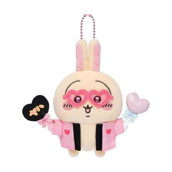 Chiikawa Usagi Mascot Plush (Uchiwa Fan) Full Power Support Mascot