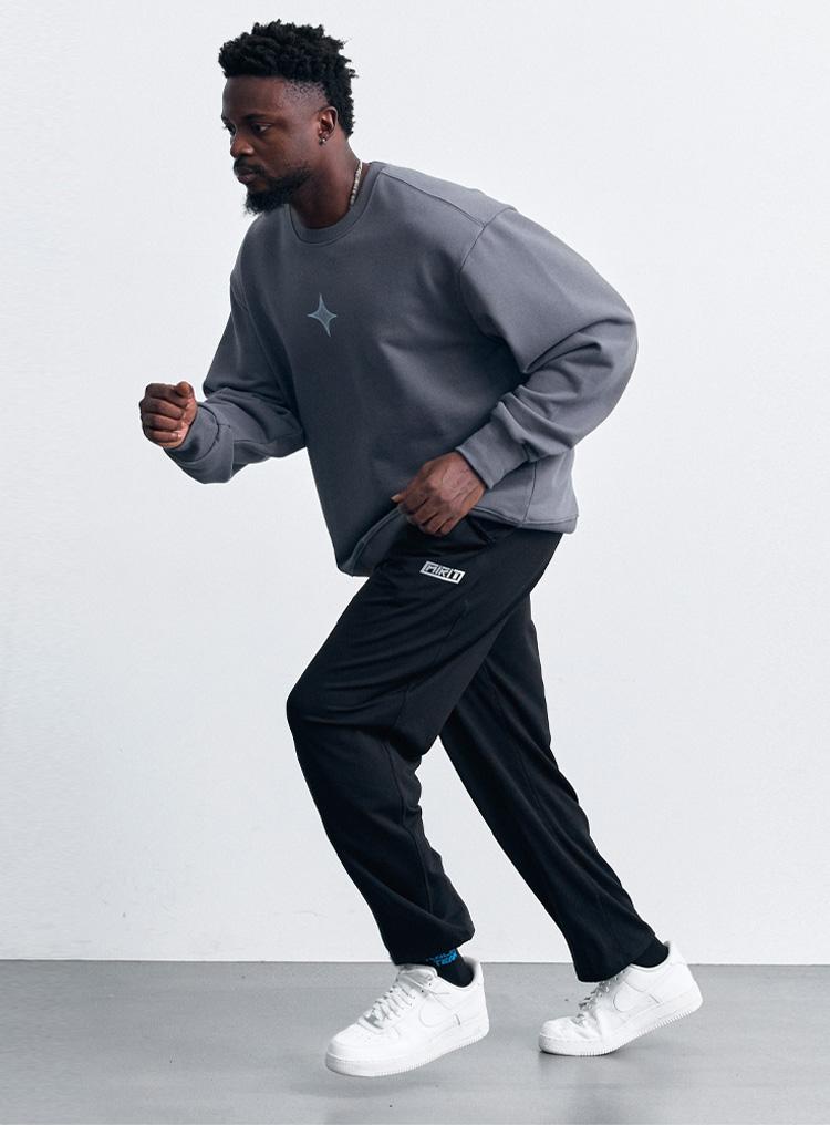 AIRIT Soft Warm Fleece Loose Fit Pants Am9096 Bk