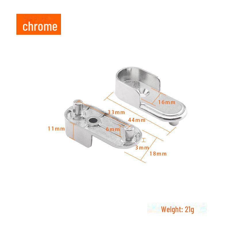 Tyč na oblečení do šatníku ze slitiny zinku s dvojitou nohou