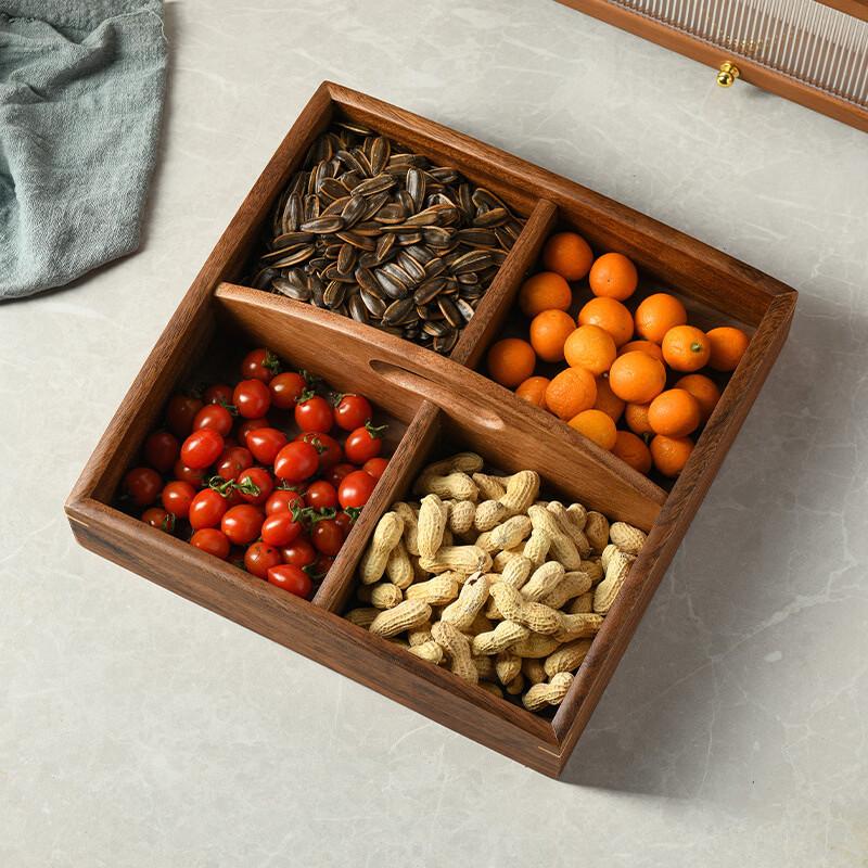 Acacia Wood Fruit & Snack Box