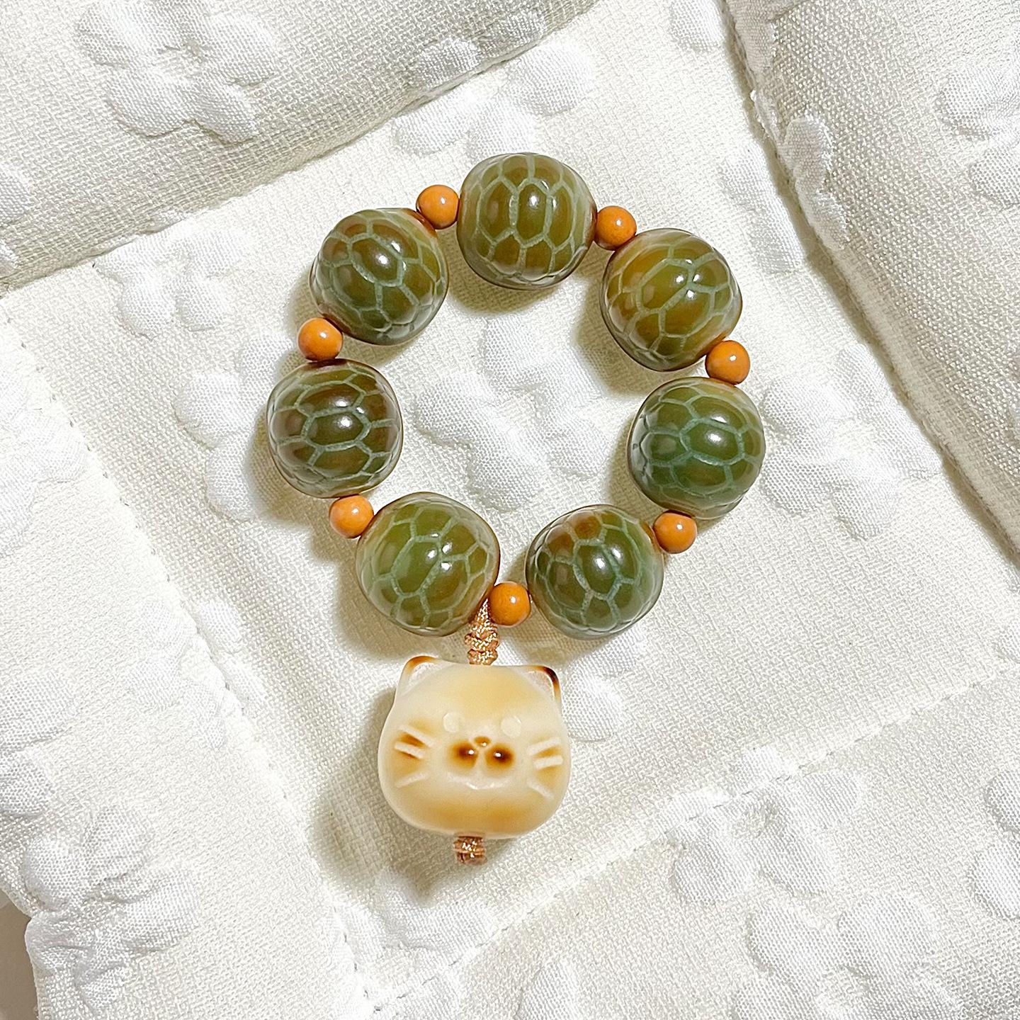 

Buddhist Bead Bracelet for Female Students - Wealth and Fortune Bodhi Root Bracelet, Single Loop, Soft and Smooth to Handle, Gift 【Shen Yanfeng12-13mm】