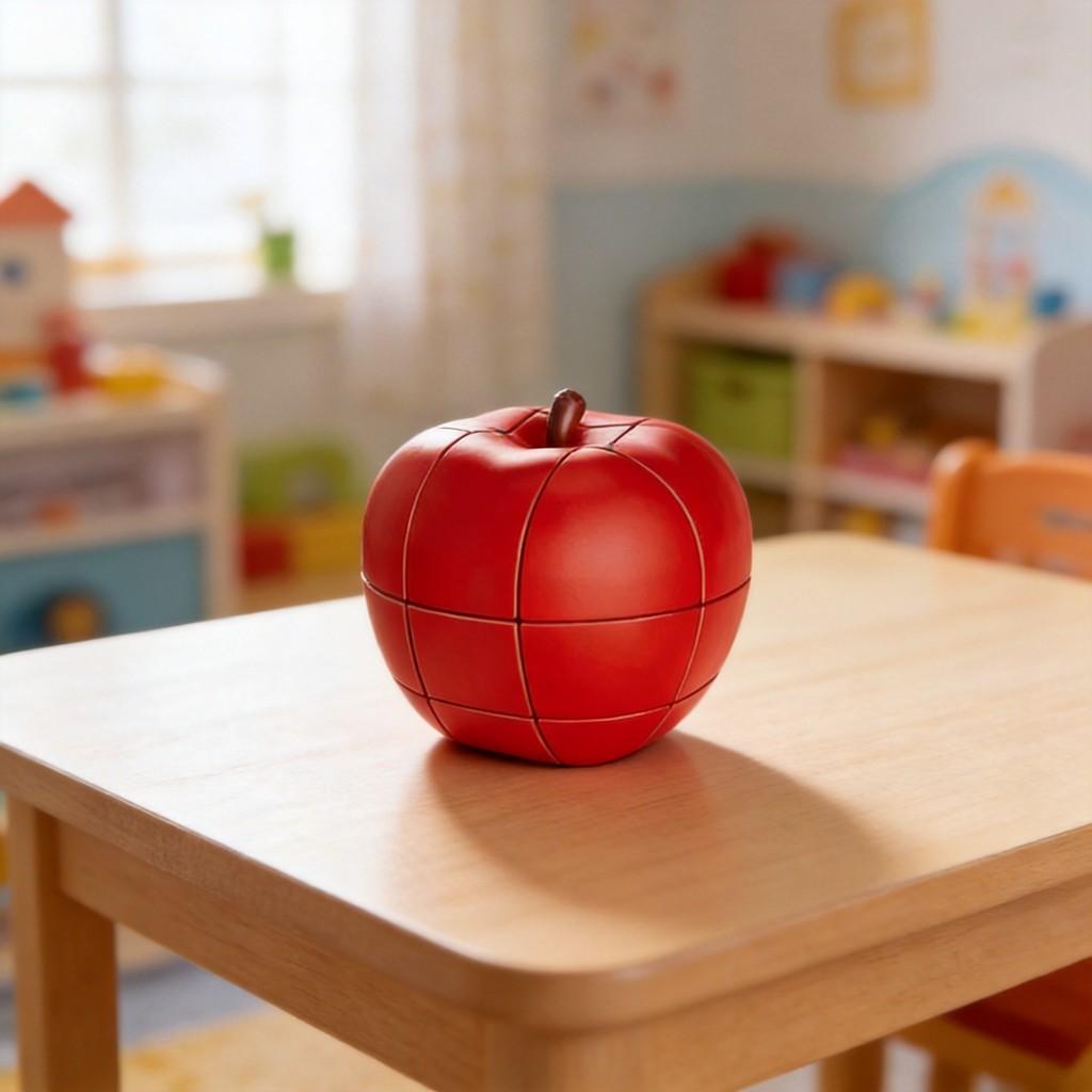 Fruit Shape Puzzle Cube With Plastic Material For Early Education Kids