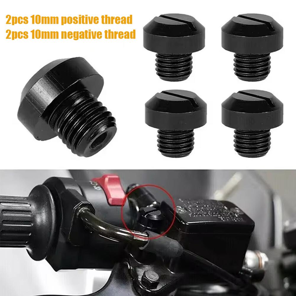 Motorcycle Rearview Mirror Hole Plug M8/m10 X 1.25 Screws Bolts Left Thread Mirror Caps Right Hole Rust Prevention Hand Z8i9