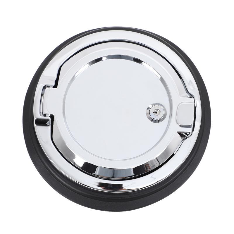 

For Hummer H3 2005 2006 2007 2008 2009 ABS+Aluminum alloy Car Oil Fuel Tank Cap With Key Lock Cover Stickers Car Accessories срібний
