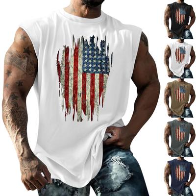 Mens Summer Surf Beach Tank Top Large Size Casual Breathable Sleeveless Top Loose Print Tank Top Man Shirt