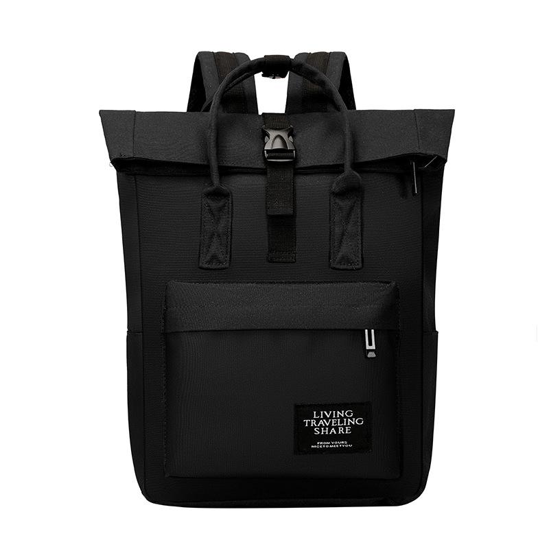 

Сумка для птиц большой вместимости, школьный рюкзак для студенток, кампус, учениц старшей школы чёрный