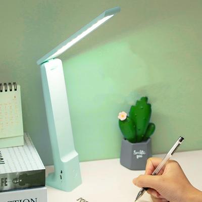 LED Folding Desk Lamp USB Charging Touch Control Dimmable Desktop Eye Protection Reading Study Office Bedroom Bedside Lamp