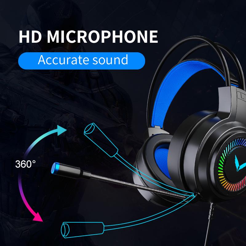 King G58 Wired 7.1 Channel Gaming Headset for PUBG - PC & Laptop Compatible Earphones