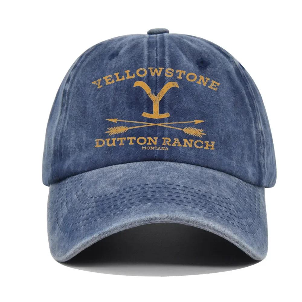 Yellowstone printed baseball cap for men and women, suitable for outdoor sports, running, sun protection, duckbill cap