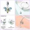 100% Copper Exquisite Cubic Zircon Butterfly Bee Ladybug Charms Bead Fit Qikaola Original Bracelet Fine Diy Jewelry