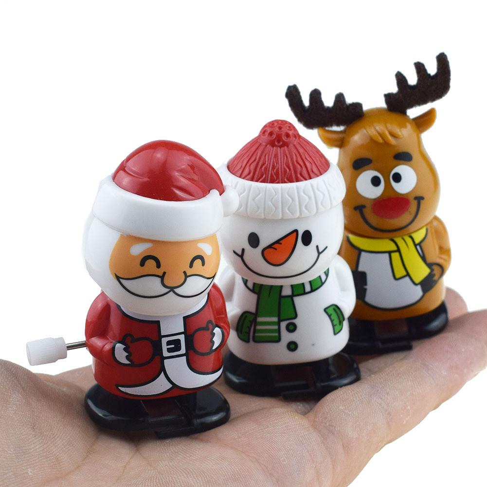 Charming Wind-up Walking Santa Snowman Reindeer Toys For Christmas Celebration