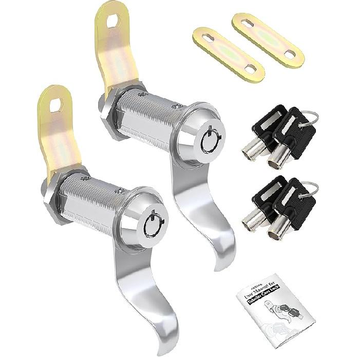 RV Locks For Storage Door 7/8 Inch, RV Compartment Locks For Camper Travel Trailer Cabinet With Keys 7/8", Pack Of 6 Locks With 6 Keyed Alike With