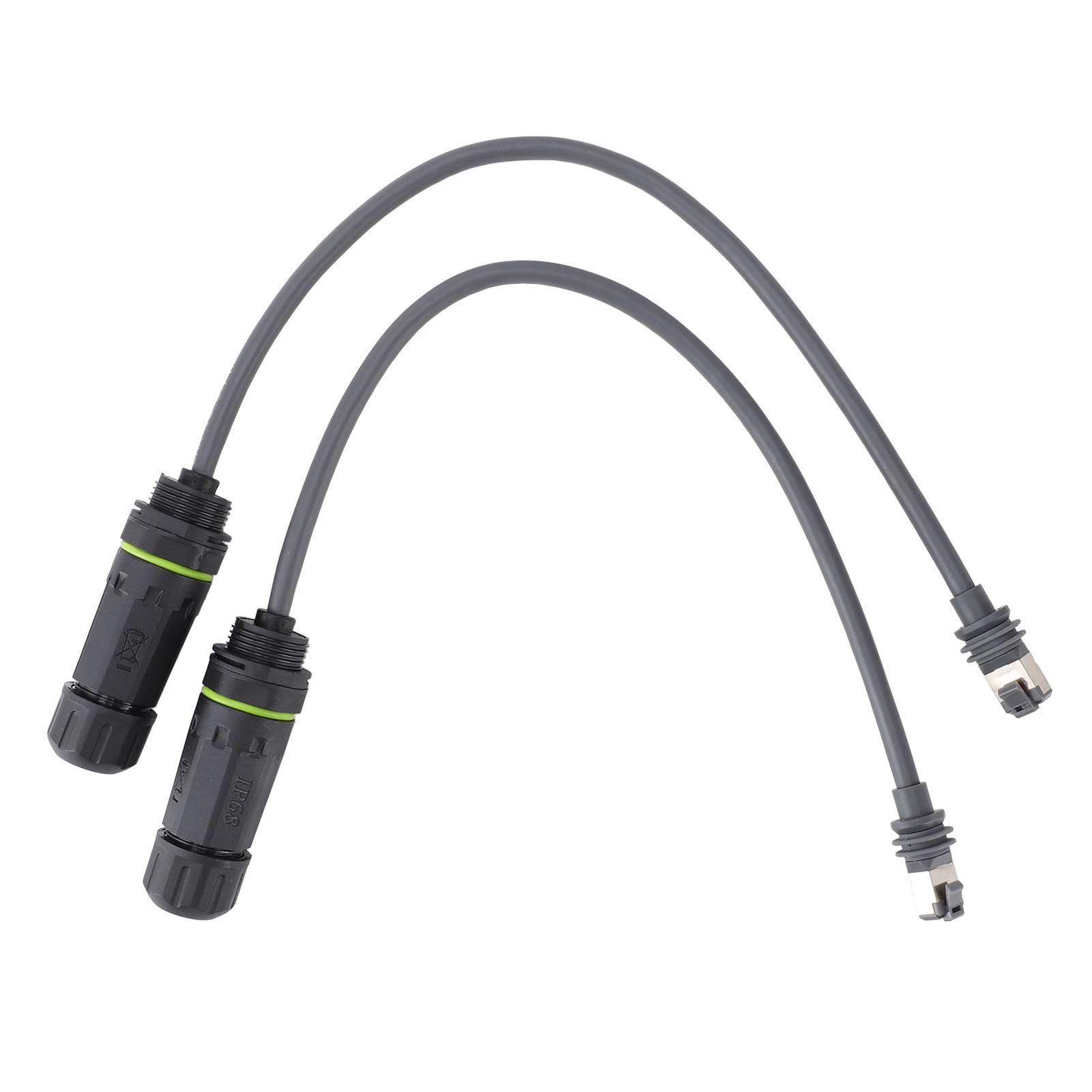 

Satellite Cable to RJ45 Connector Waterproof 1200Mbps with Ground Wire Device Satellite Extension